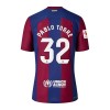 Maglia ufficiale Barcellona Pablo Torre 32 Casa 2023-24 per Bambino